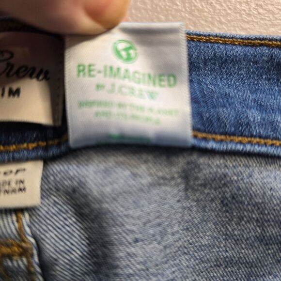 J. Crew Jeans Women's 29 Petite Blue 9" High Rise Toothpick Medium Wash - Picture 7 of 16